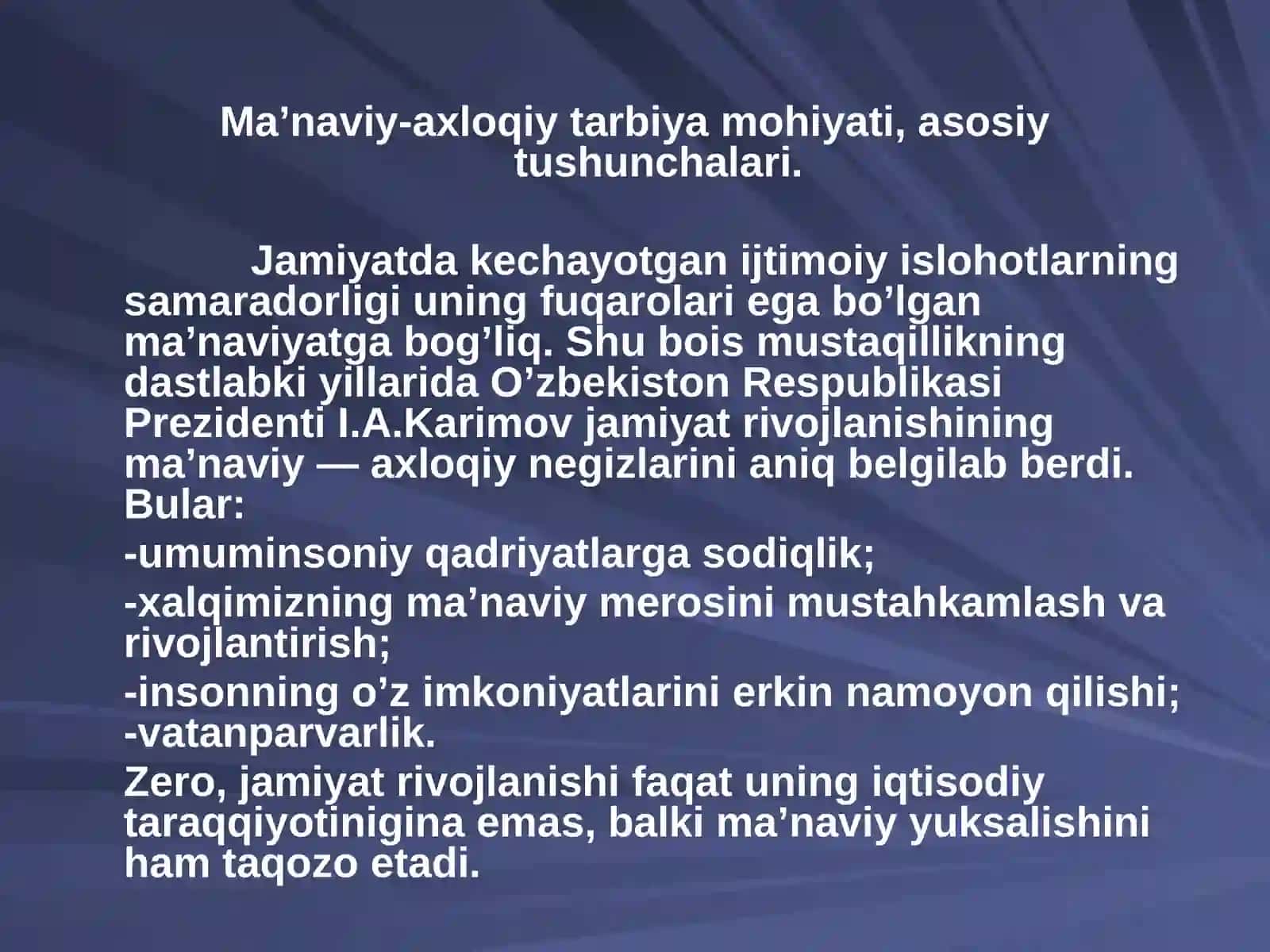 Manaviy-axloqiy tarbiya 2