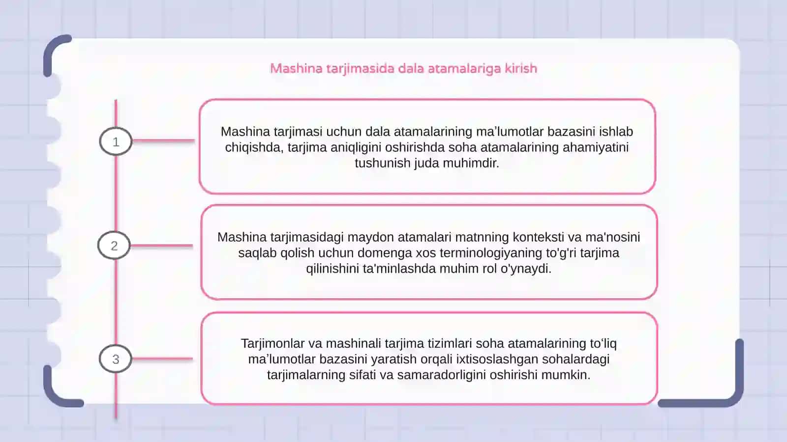 Mashina tarjimasi uchun sohaviy terminlar bazasini shakllantirish 2