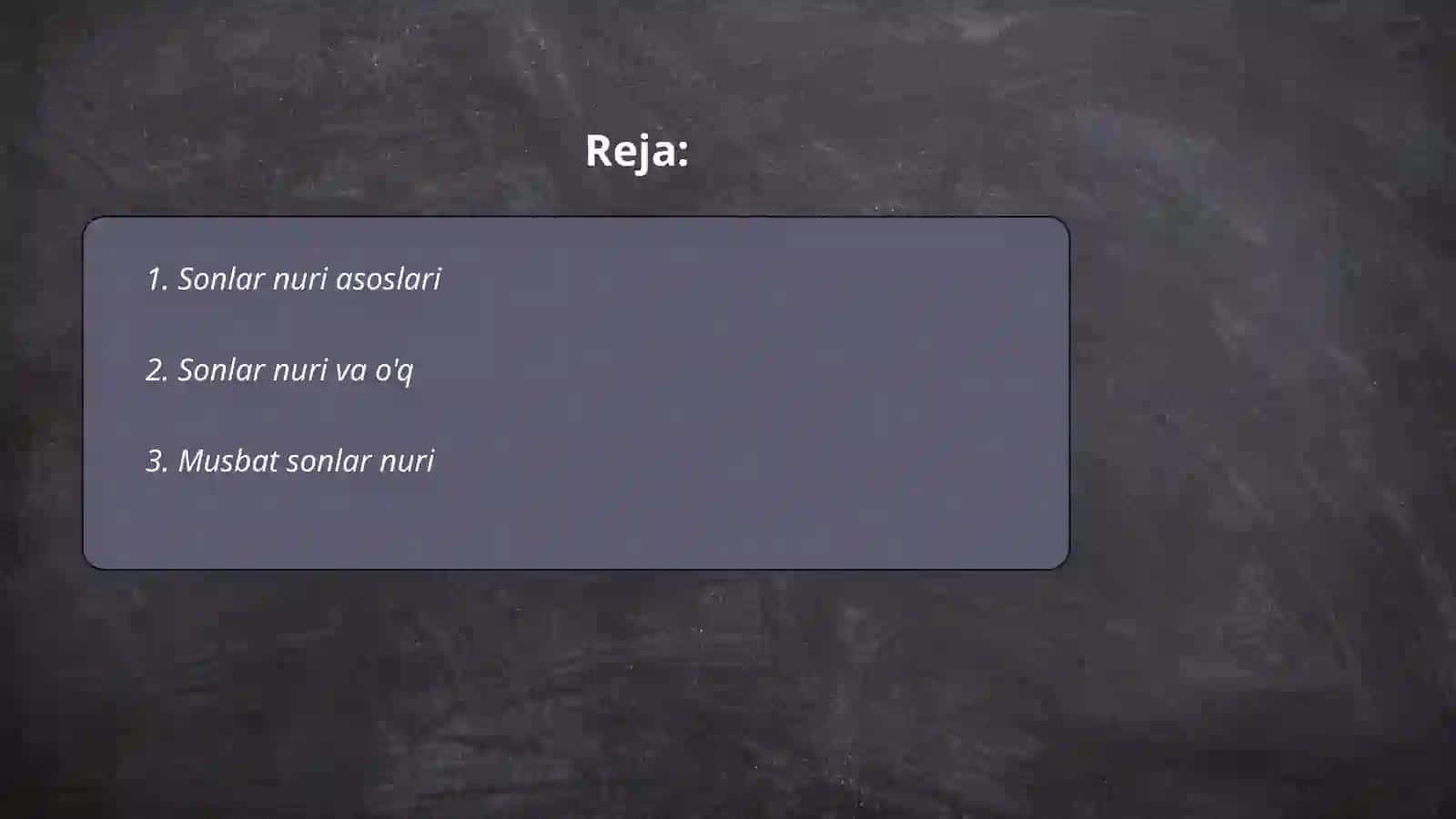 Sonlar nuri asoslari 2