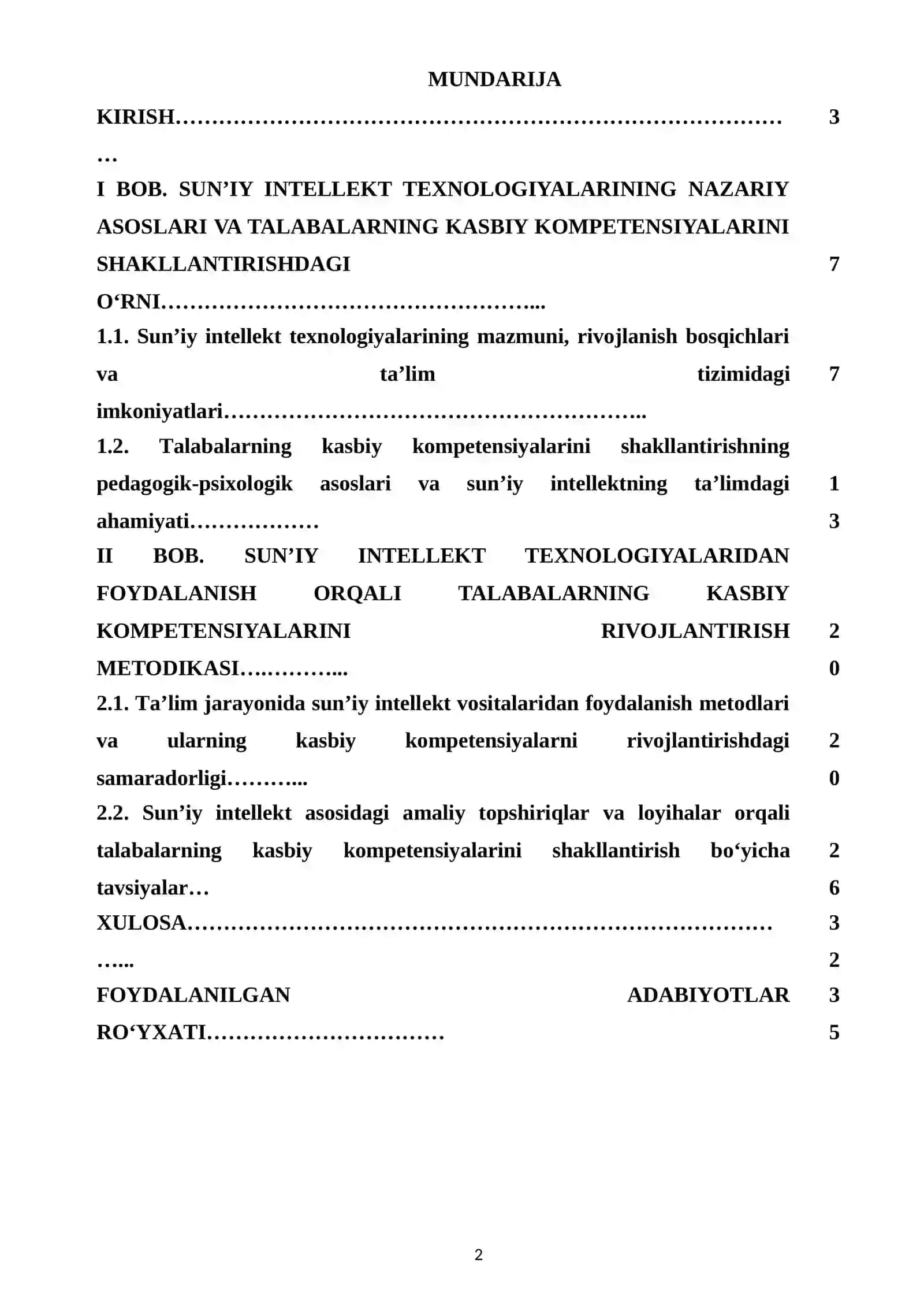SUN'IY INTELLEKT TEXNOLOGIYALARI ASOSIDA TALABALARNING KASBIY KOMPETENSIYALARINI SHAKLLANTIRISH 2