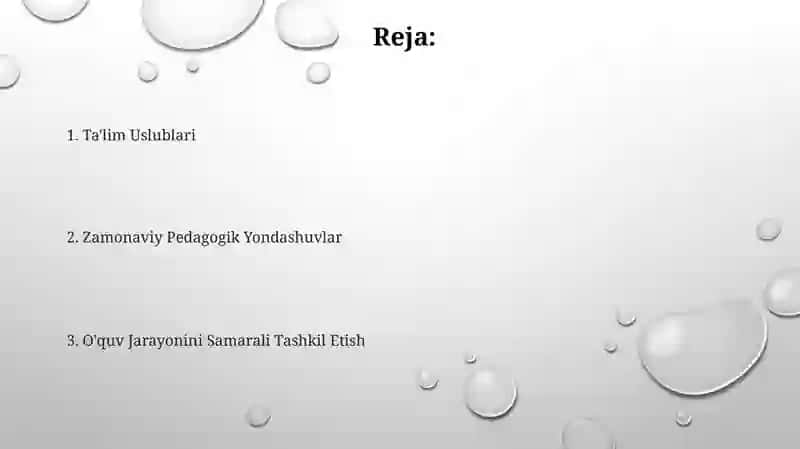 Taʼlimning metod usullari 2