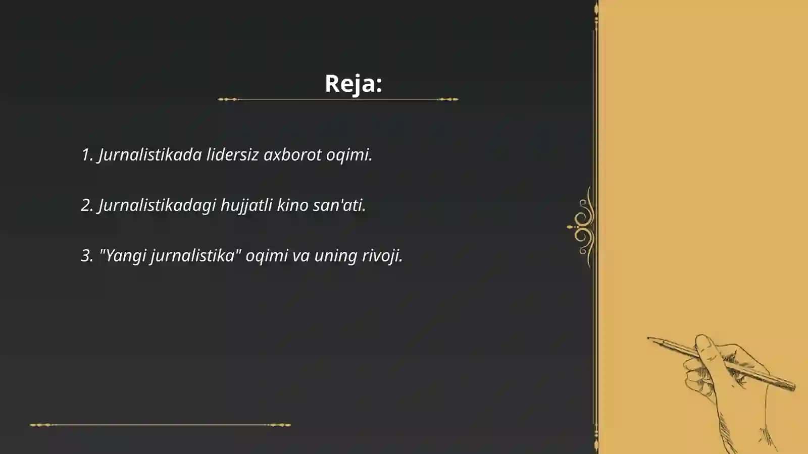 Jurnalistika haqida qiziqarli fakt 2