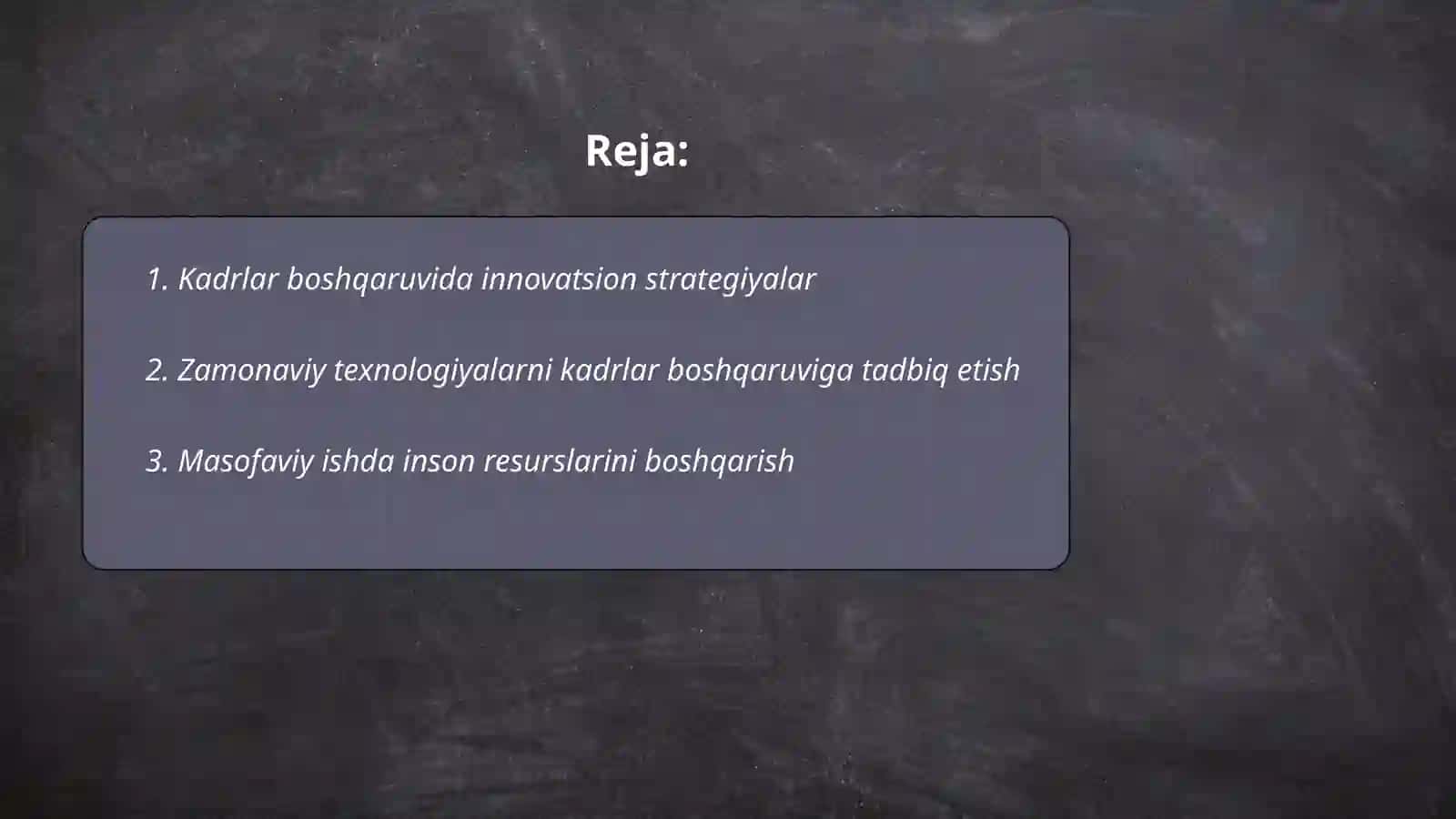 Kadrlar boshqaruvida innovatsion strategiyalar 2