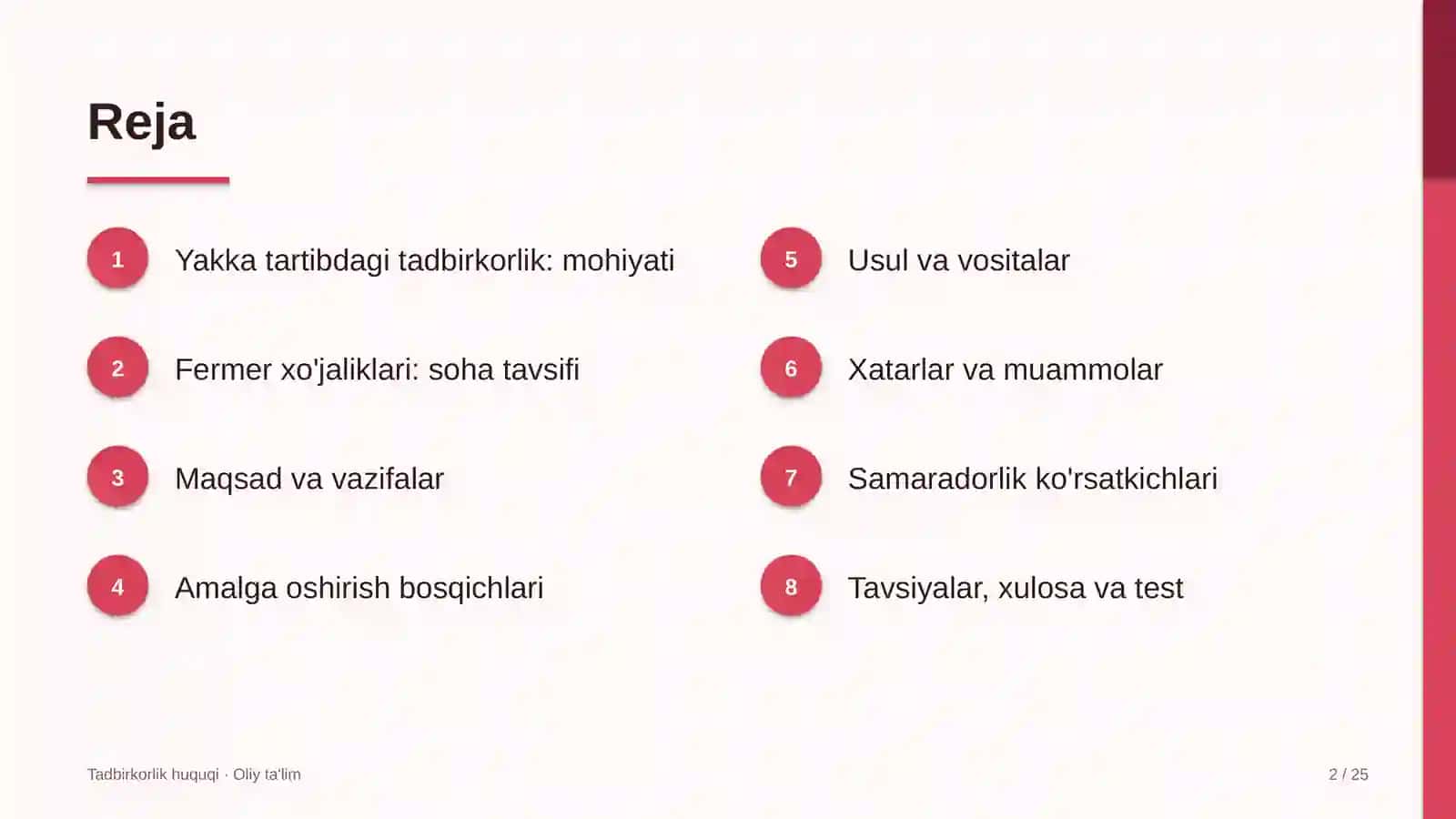 fermer xo'jaliklarida yakka tartibdagi tadbirkorlik 3221 2