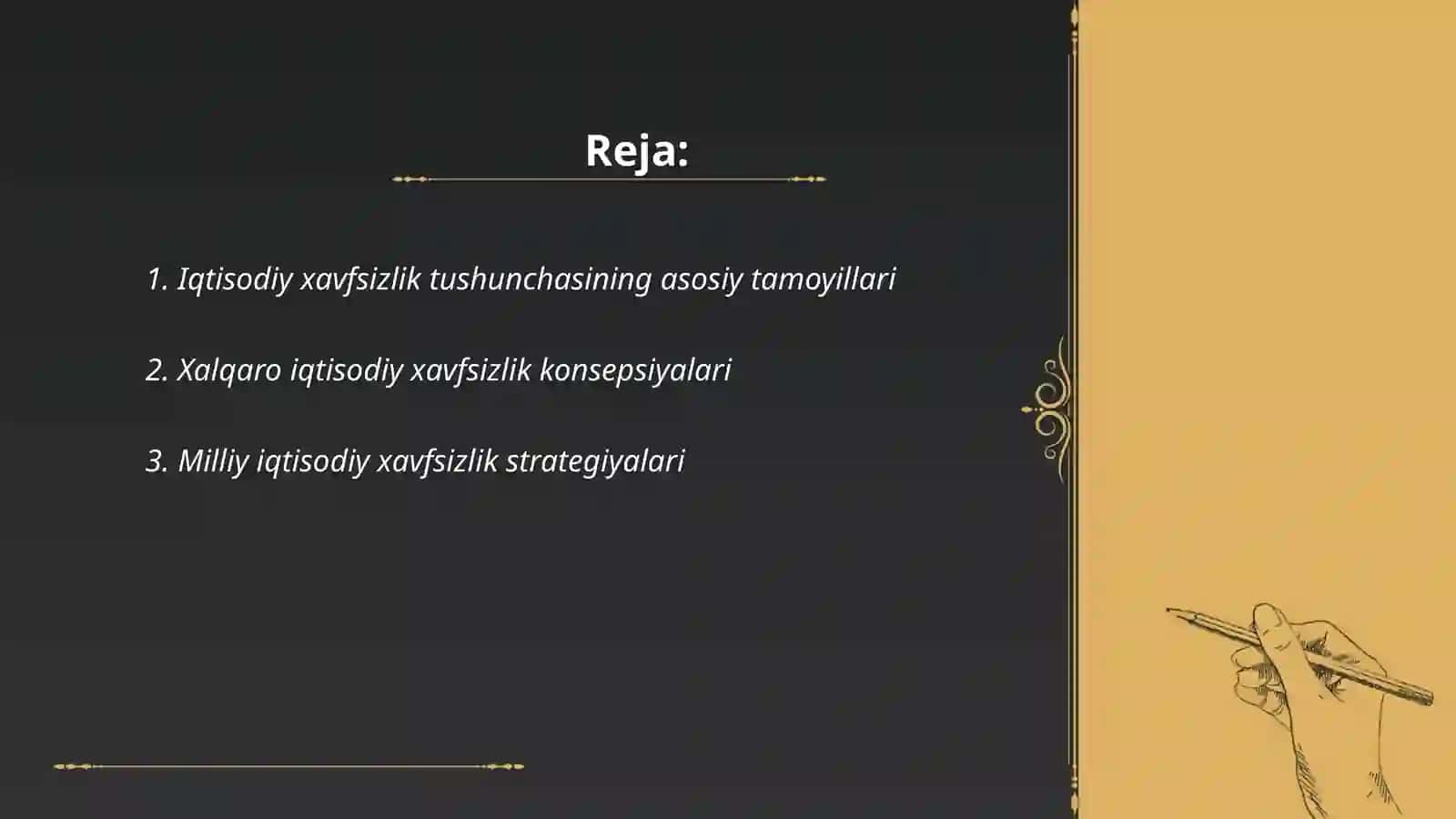 Iqtisodiy xavfsizlik tushunchasi genezisi va rivojlanish tarixi 2