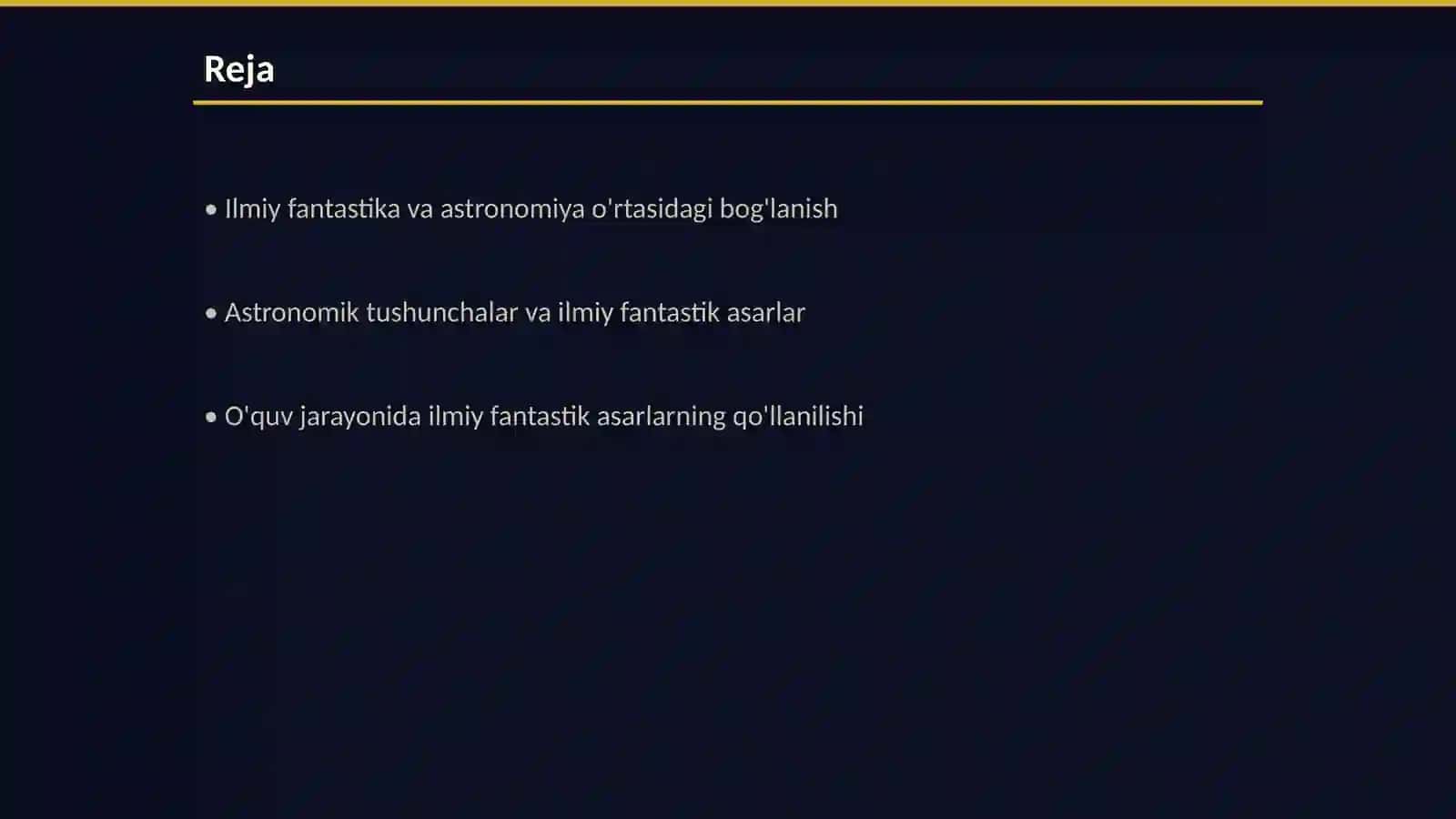 Astronomiyani o‘qitishda ilmiy fantastik asarlarning astronomik mazmuniga murojaat etish 2