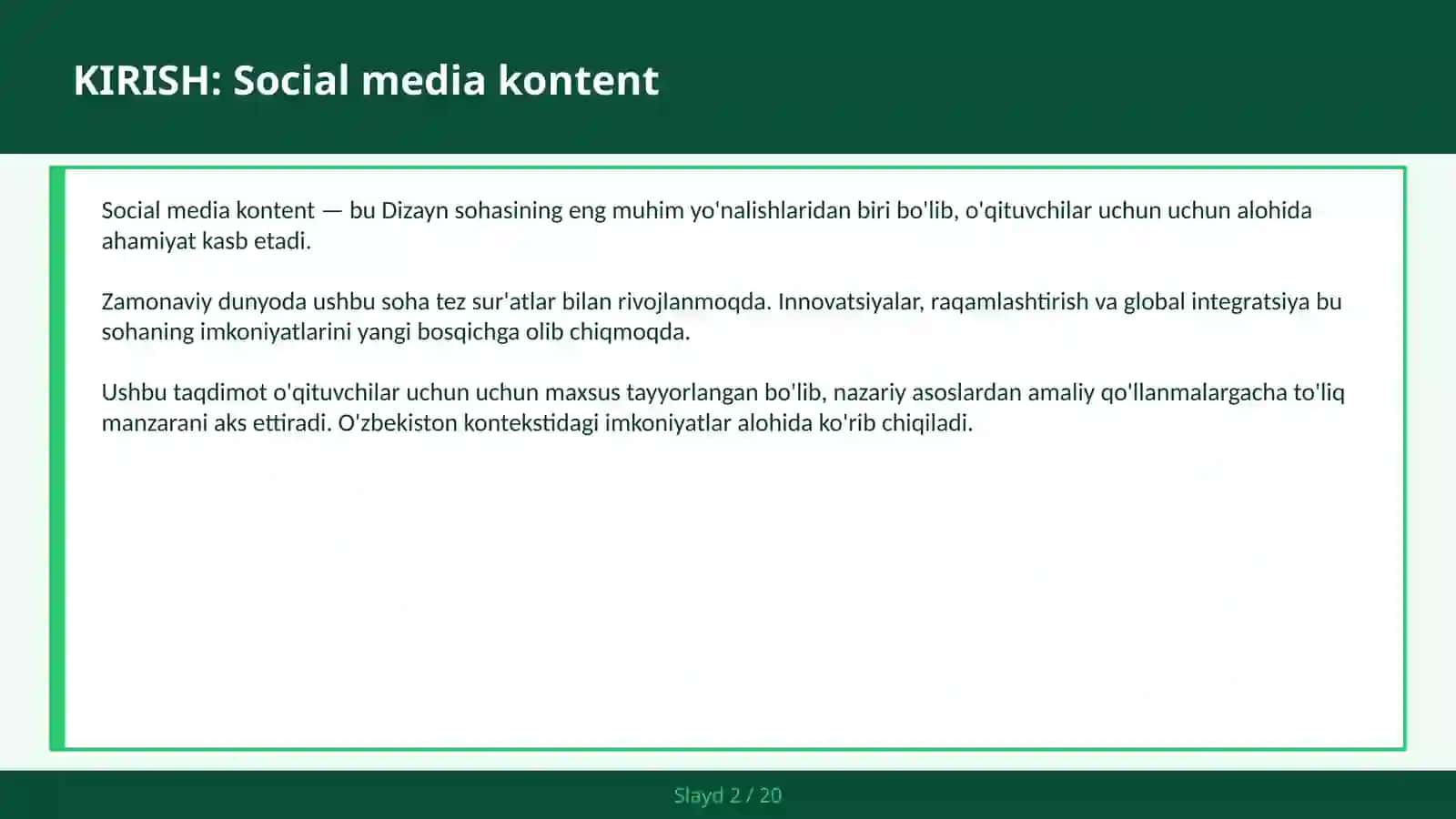 SOCIAL MEDIA KONTENT 2