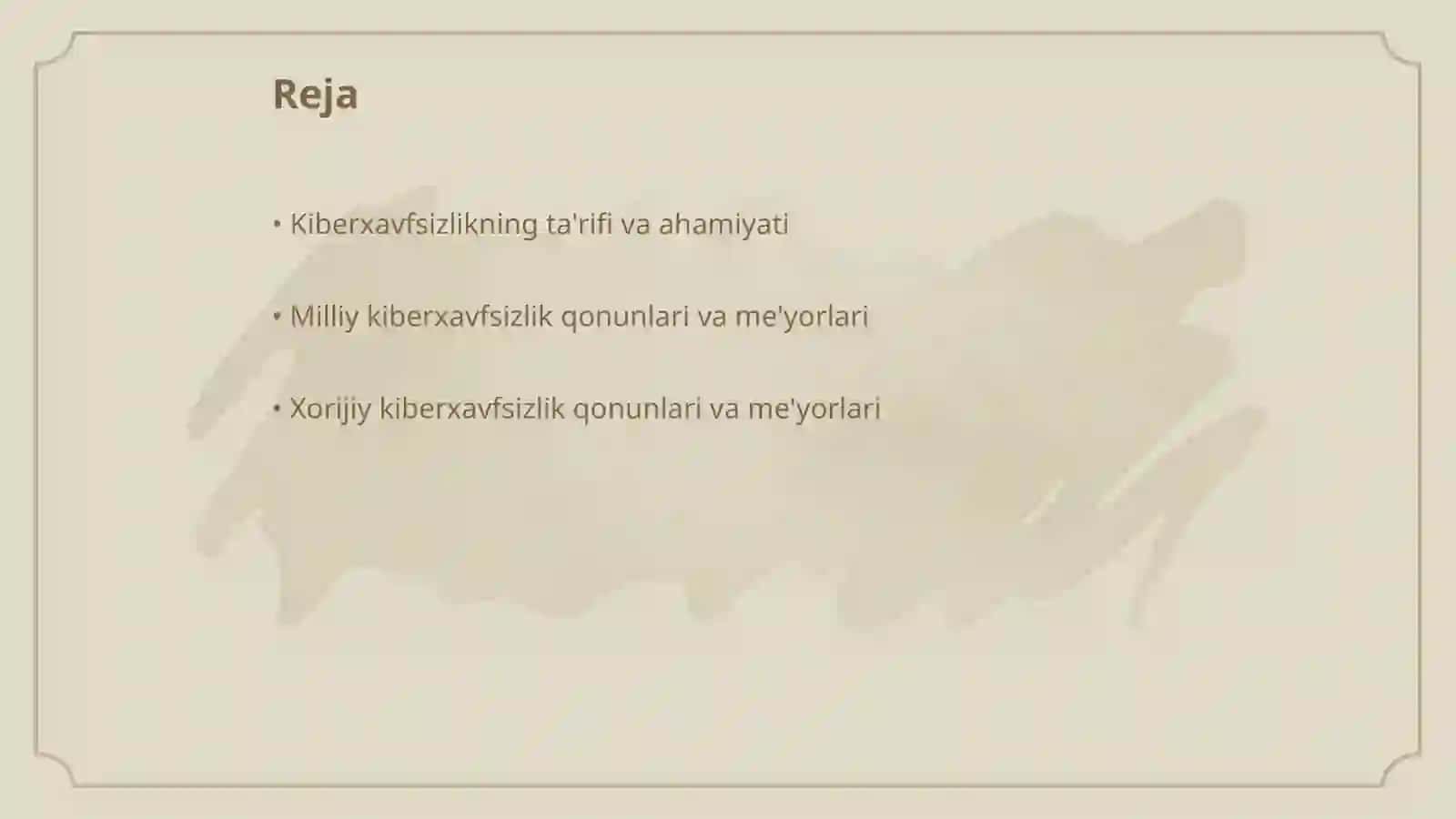 Kiberxavfsizlikga oid milliy va xorijiy me’yoriy-huquqiy hujjatlar tahlili 2
