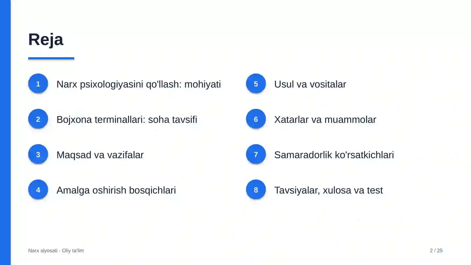 Bojxona terminallarida narx psixologiyasini qo'llash 2