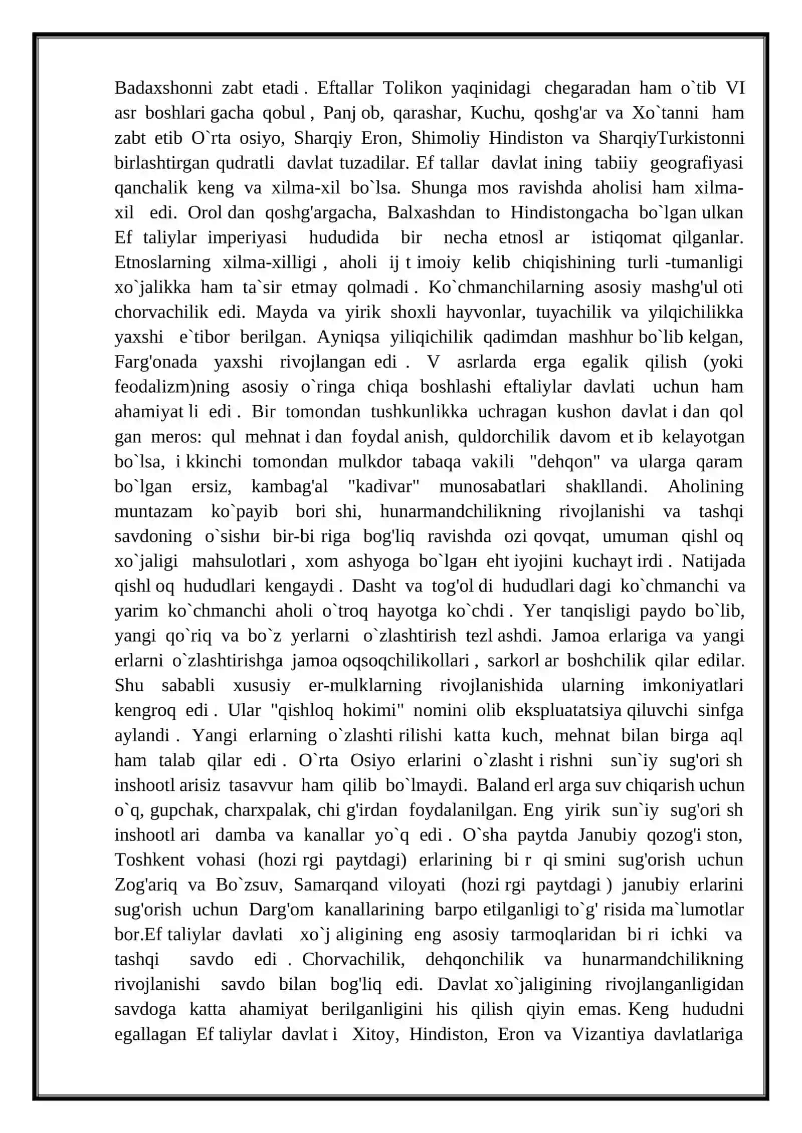 O‘rta Osiyoning ilk o‘rta asrlar va arab xalifaligi boshqaruvi davri tarixiy geografiyasi 2