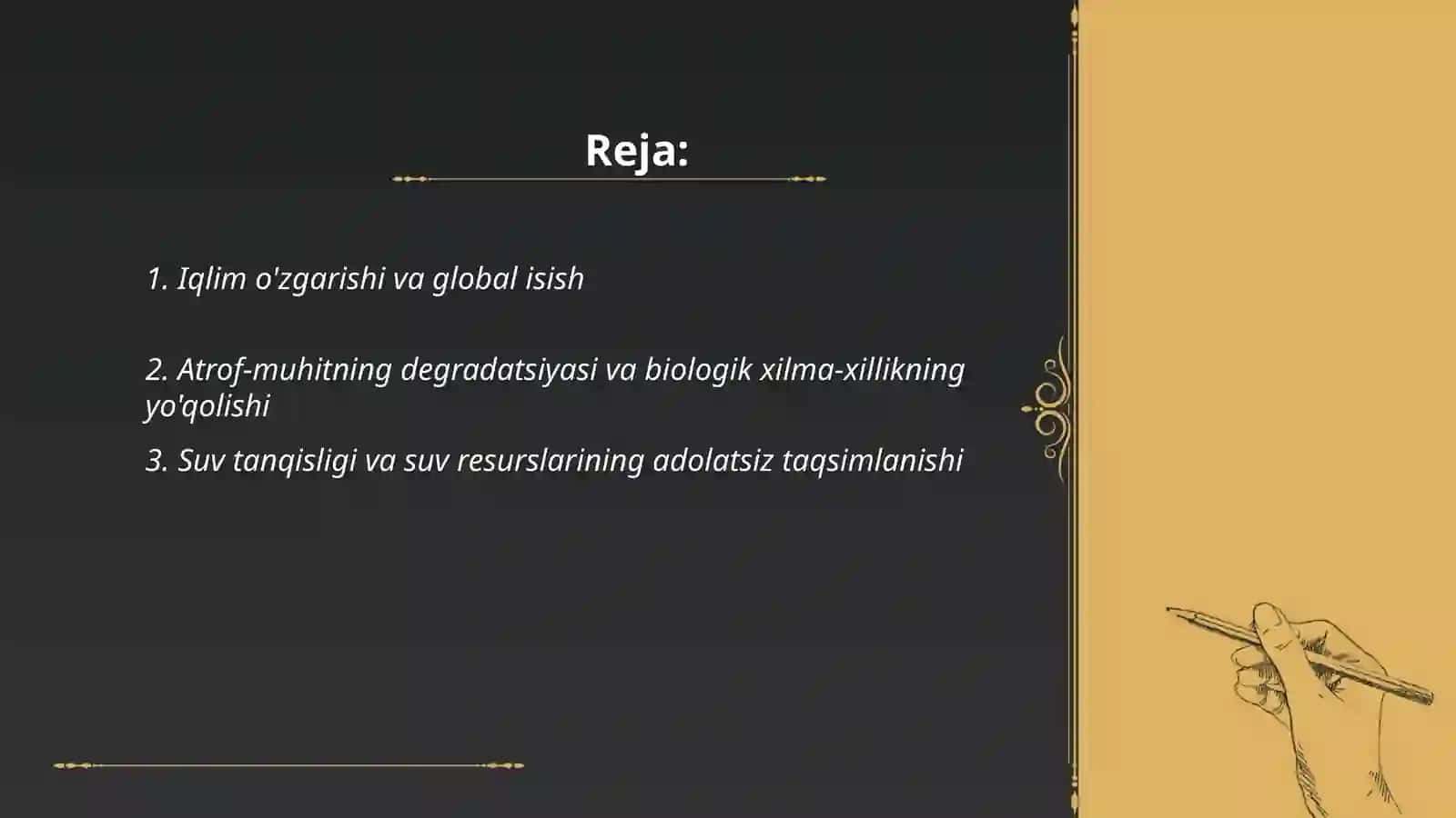 Iqlim o'zgarishi va global isish 2