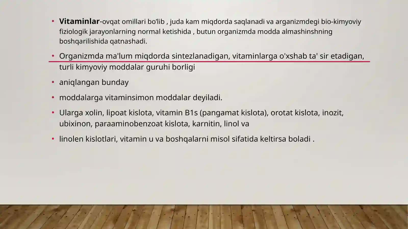 VITAMINLAR 2
