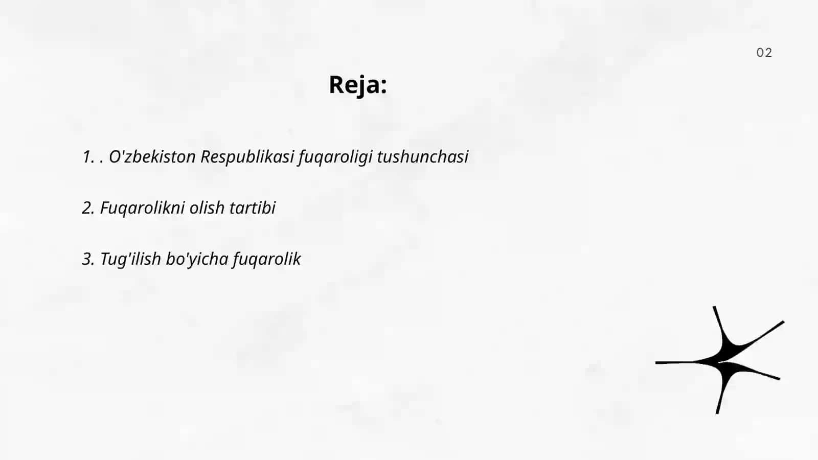 O'zbekiston Respublikasi fuqarolik to'g'risidagi qonun 2