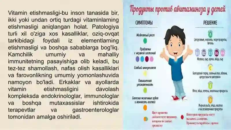 Avitaminoz va Gipovitaminoz 2