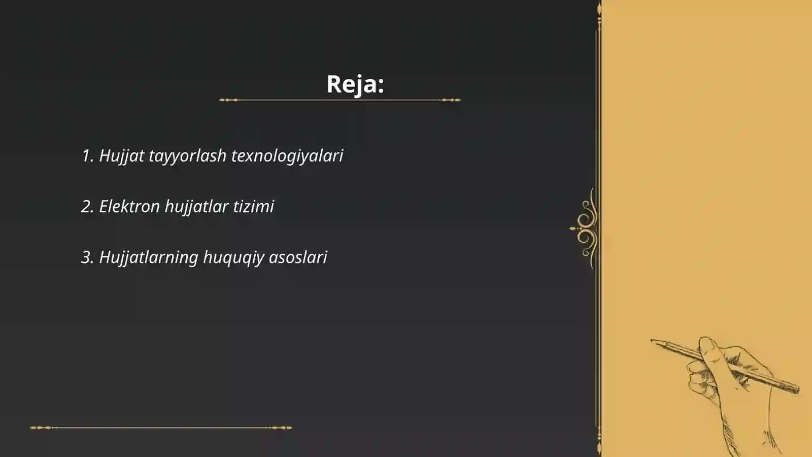 Òzbekistonda hujjatchilik 2