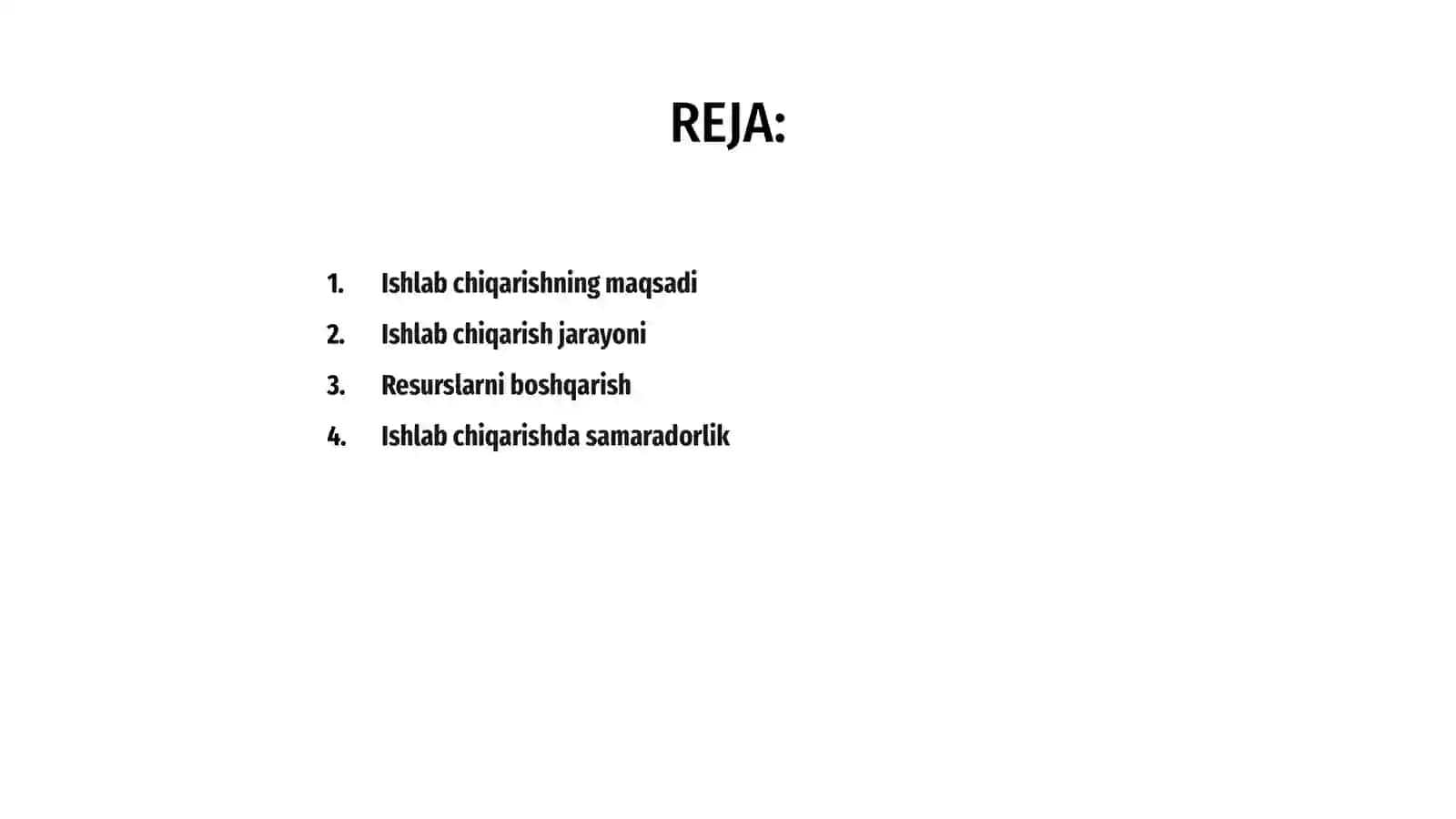 Ishlab chiqarish va uning natijalari 2
