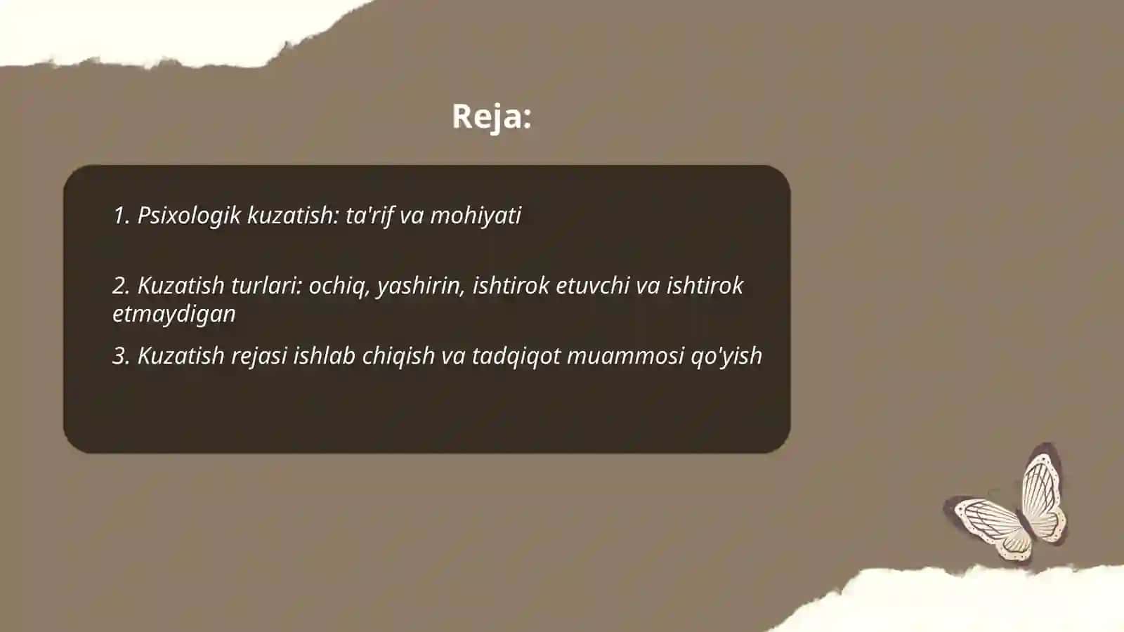 Psixologiya tadqiqot metodlari: kuzatish, eksperiment 2