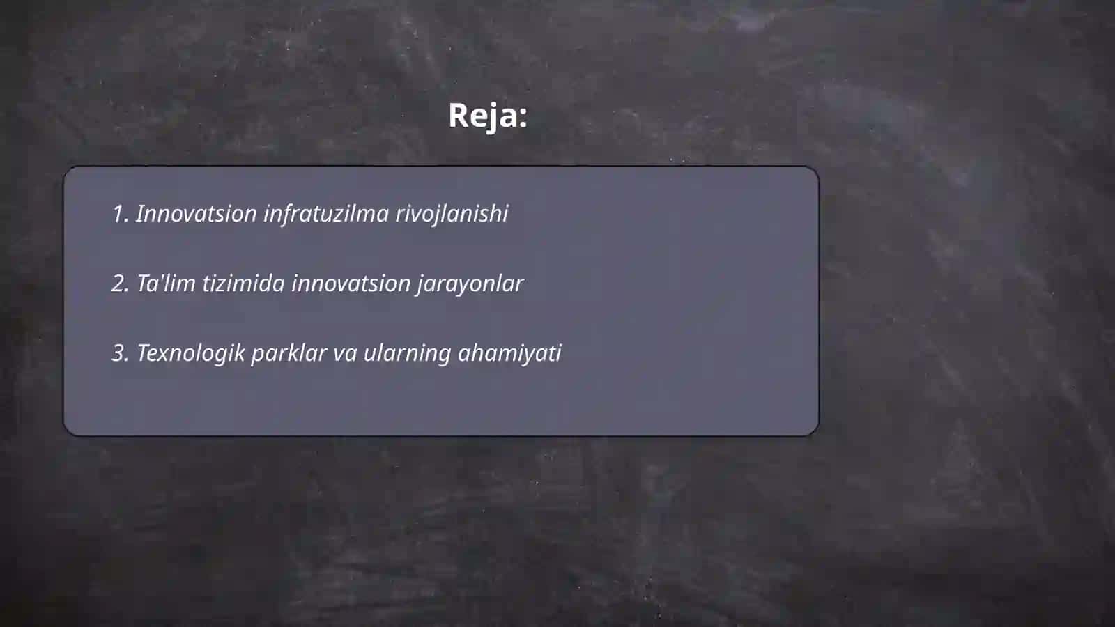 Oʻzbekistonning innovatsion siyosati 2
