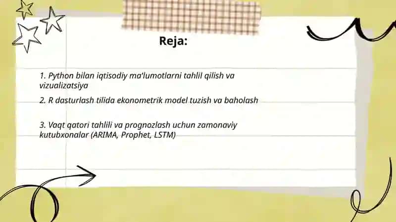 Iqtisodiy muommolarni hal qilish uchun zamonaviy dasturlash tillaridan foydalanish 2
