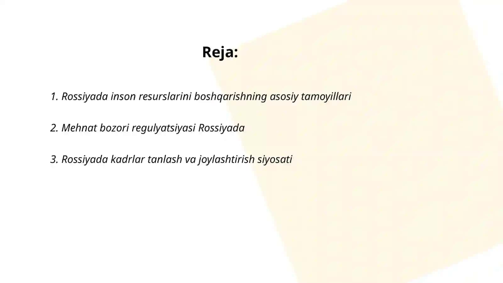 Rossiyada inson resurslarini boshqarishning asosiy tamoyillari 2