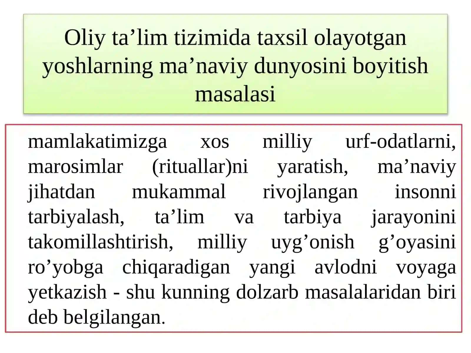 Milliy urf-odatlarning mohiyati va tarbiyavi yahamiyati 2