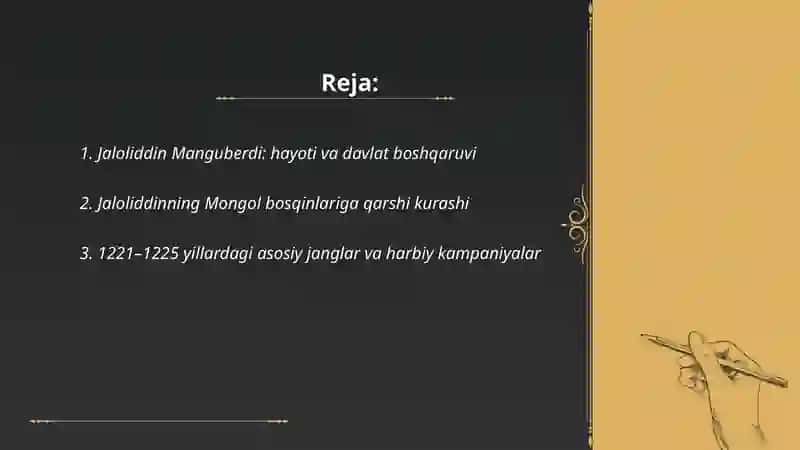 Jaloliddin Manguberdi Vatan himoyachisi 2