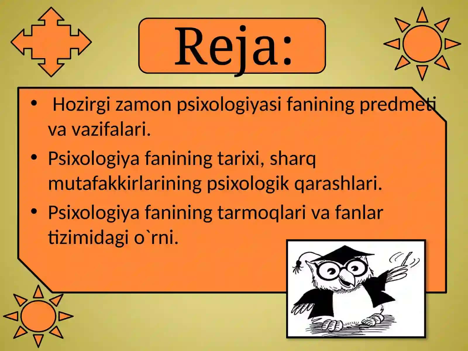 Umumiy Psixologiya Fanining Predmeti, Maqsadi va Vazifalari 2