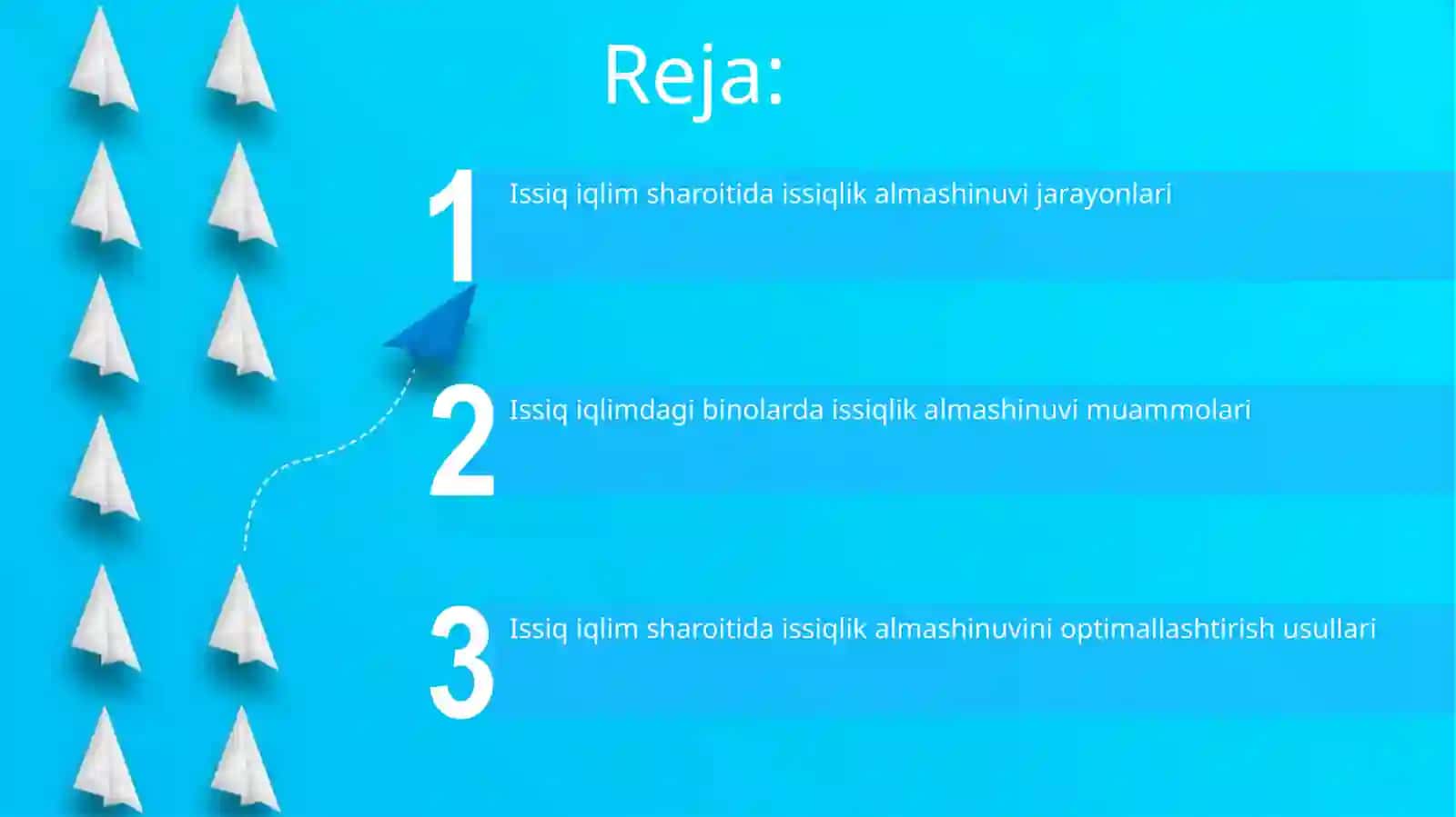 Issiq iqlim sharoitida issiqlik almashinuvi 2