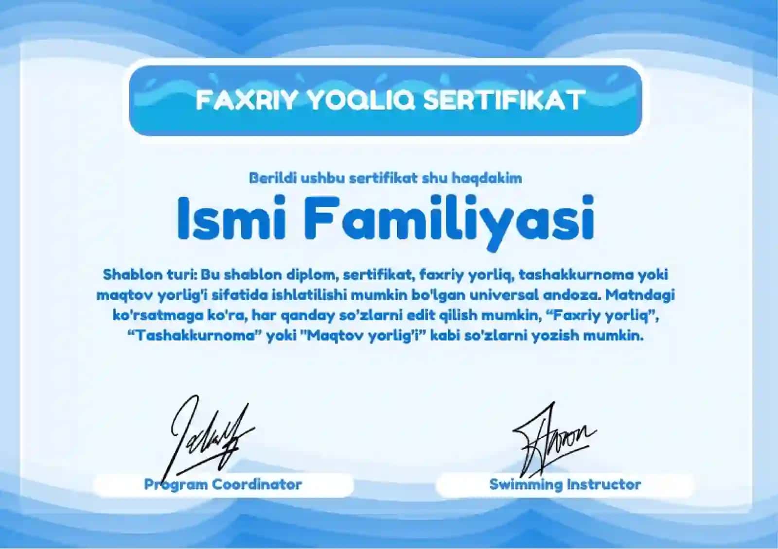 FAXRIY YOQLIQ SERTIFIKAT 2
