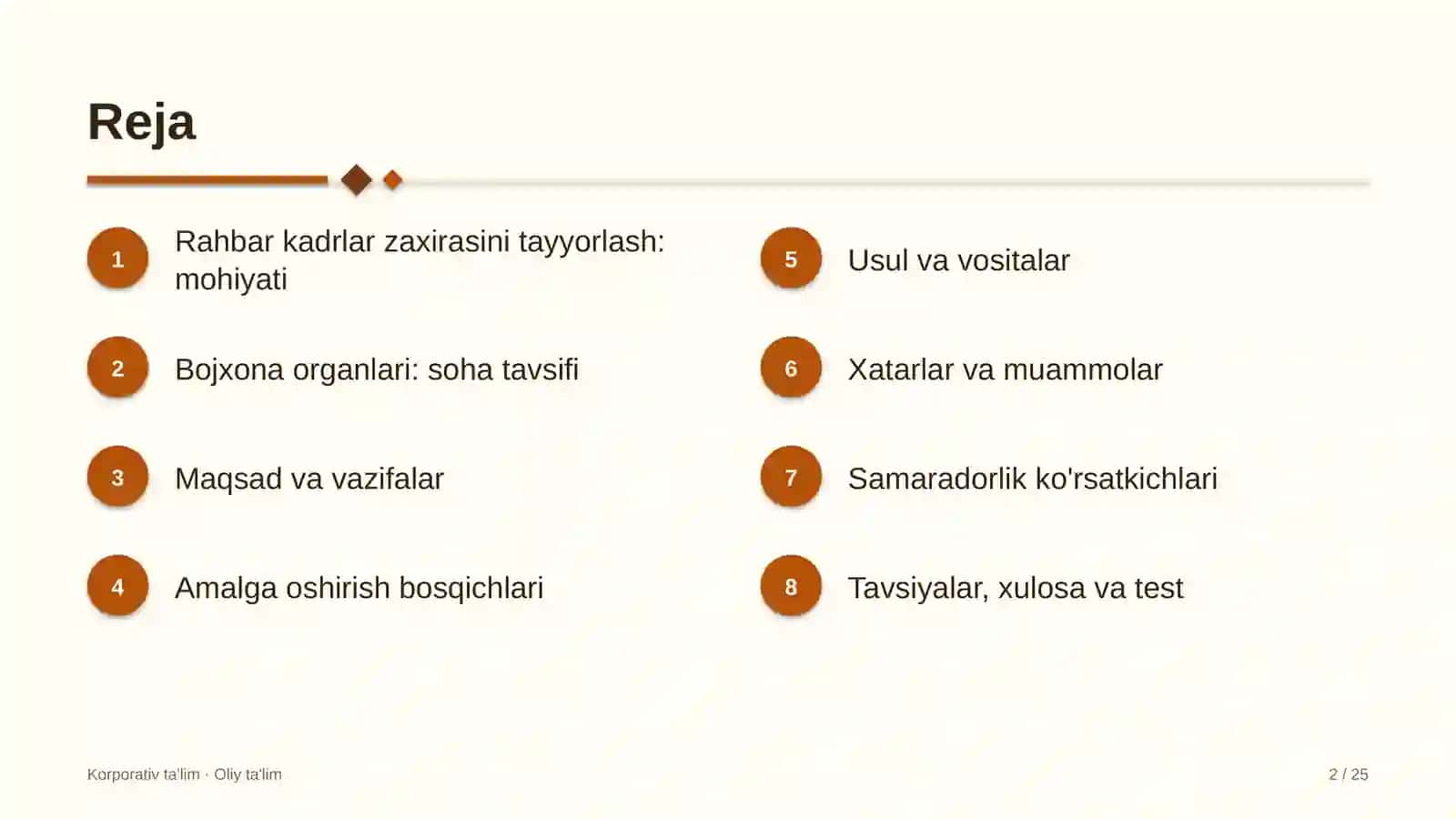 Bojxona organlarida rahbar kadrlar zaxirasini tayyorlash 2