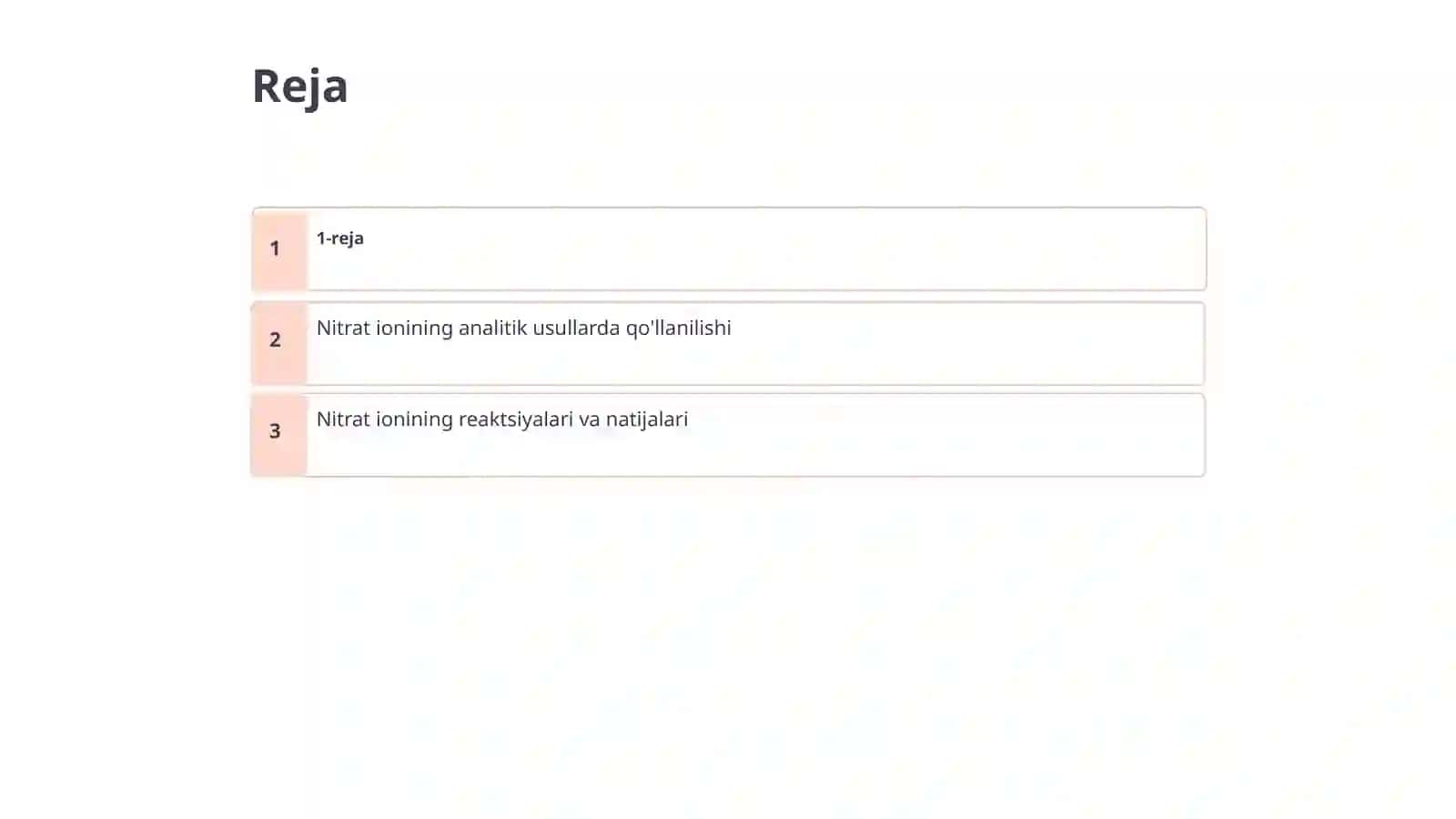 Nitrat ionining analitik reaksiyasi 2