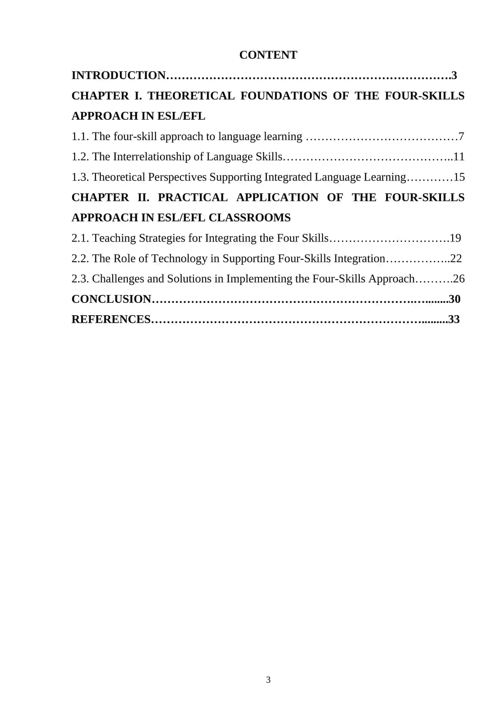 The Role of the Four-Skills Approach in Enhancing Integrated Language Learning in ESL/EFL 2