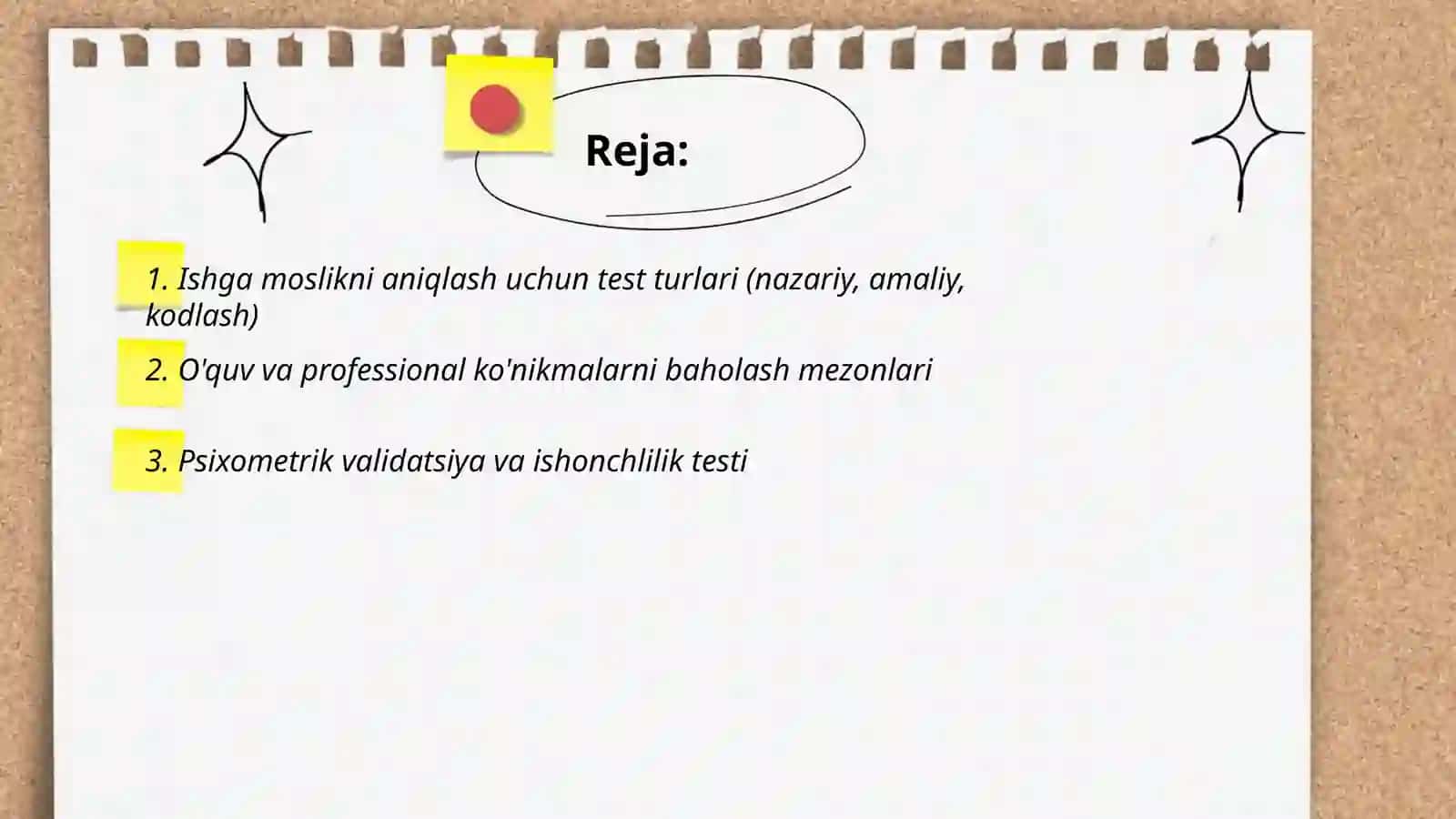 Skill check (ishga moslikni aniqlovchi platforma) 2