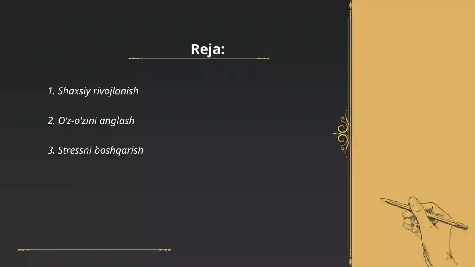 Oʻsmirlar bilan oʻtiladigan treninglar 2