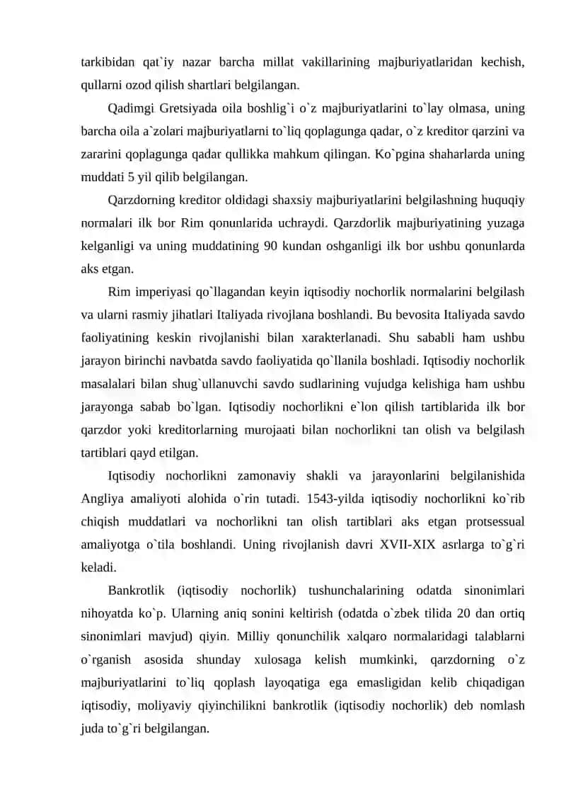 Iqtisodiy nochorlik (bankrotlik) 2