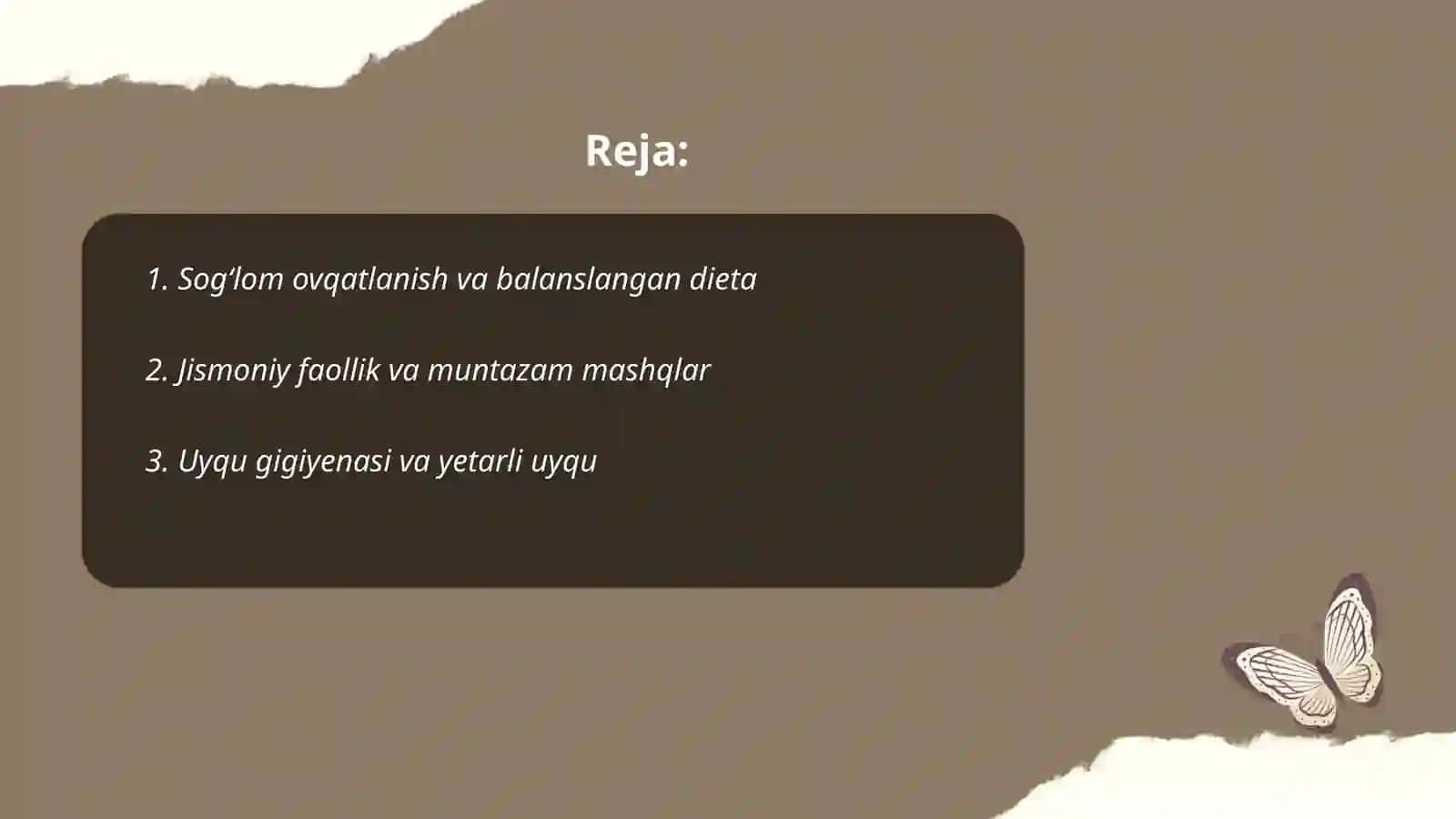 Sogʻlom ovqatlanish va balanslangan dieta 2