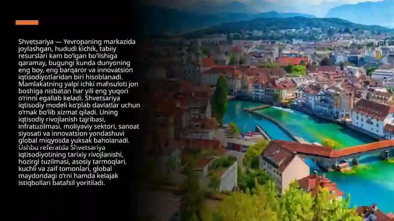 SHVETSARIYA IQTISODIY RIVOJLANISHI 2