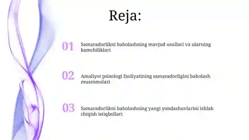 Samaradorlikni baholashning usullari va kamchiliklari 2