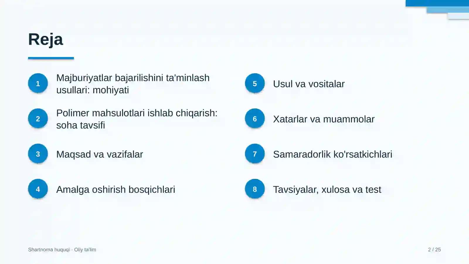 polimer mahsulotlari ishlab chiqarishda majburiyatlarning bajarilishini ta'minlash usullari 1101 2