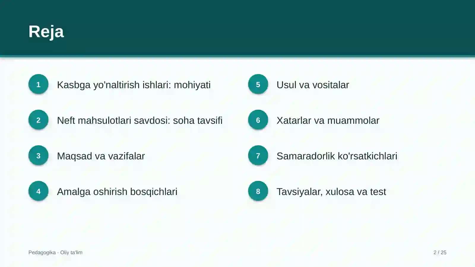 neft mahsulotlari savdosida kasbga yo'naltirish ishlari 7862 2