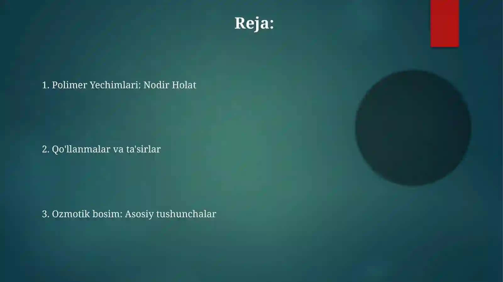 Polimer eritmalarining osmotik bosimi 2