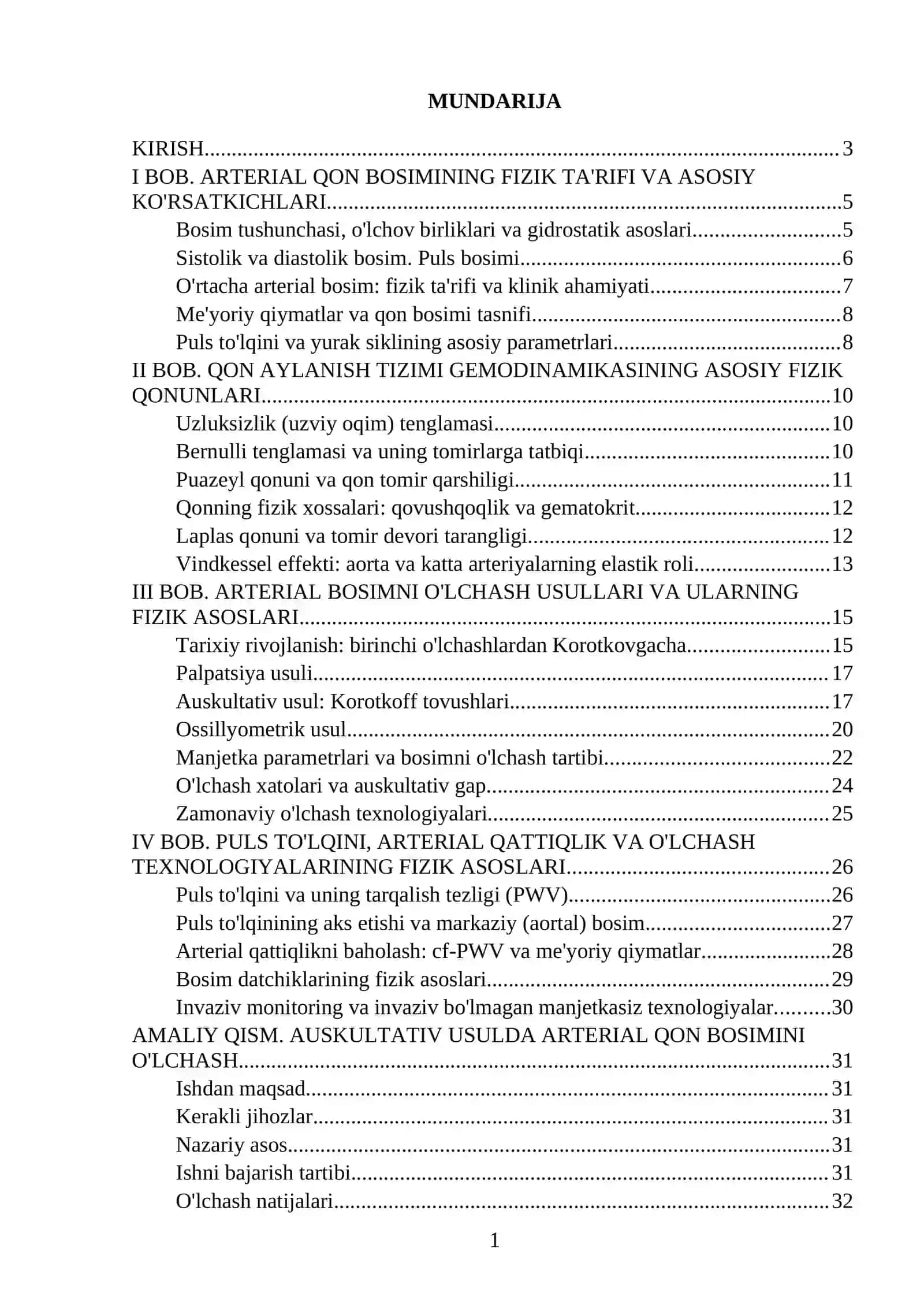 MUSTAQIL ISH ARTERIAL BOSIMNI ANIQLASHNING FIZIK ASOSLARI 2