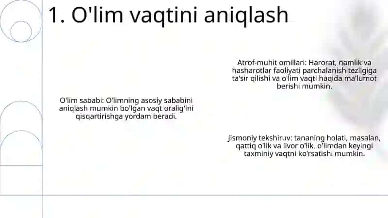 O'Lim Vaqtini Aniqlash 2