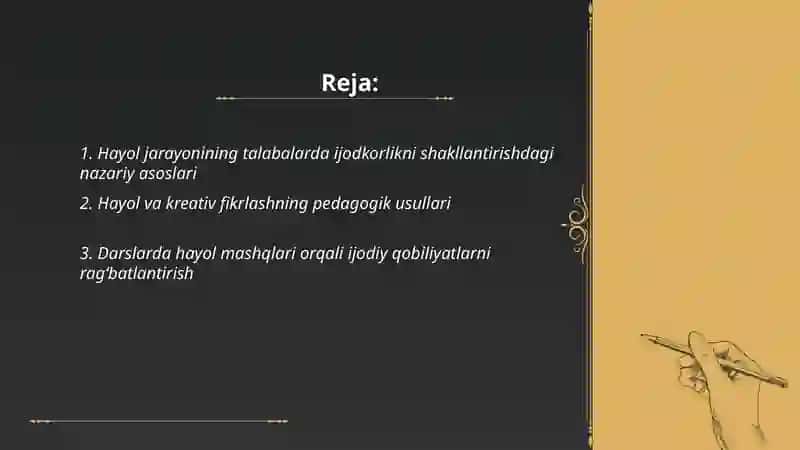 Hayol va Kreativ Fikrlashning Pedagogik Usullari 2
