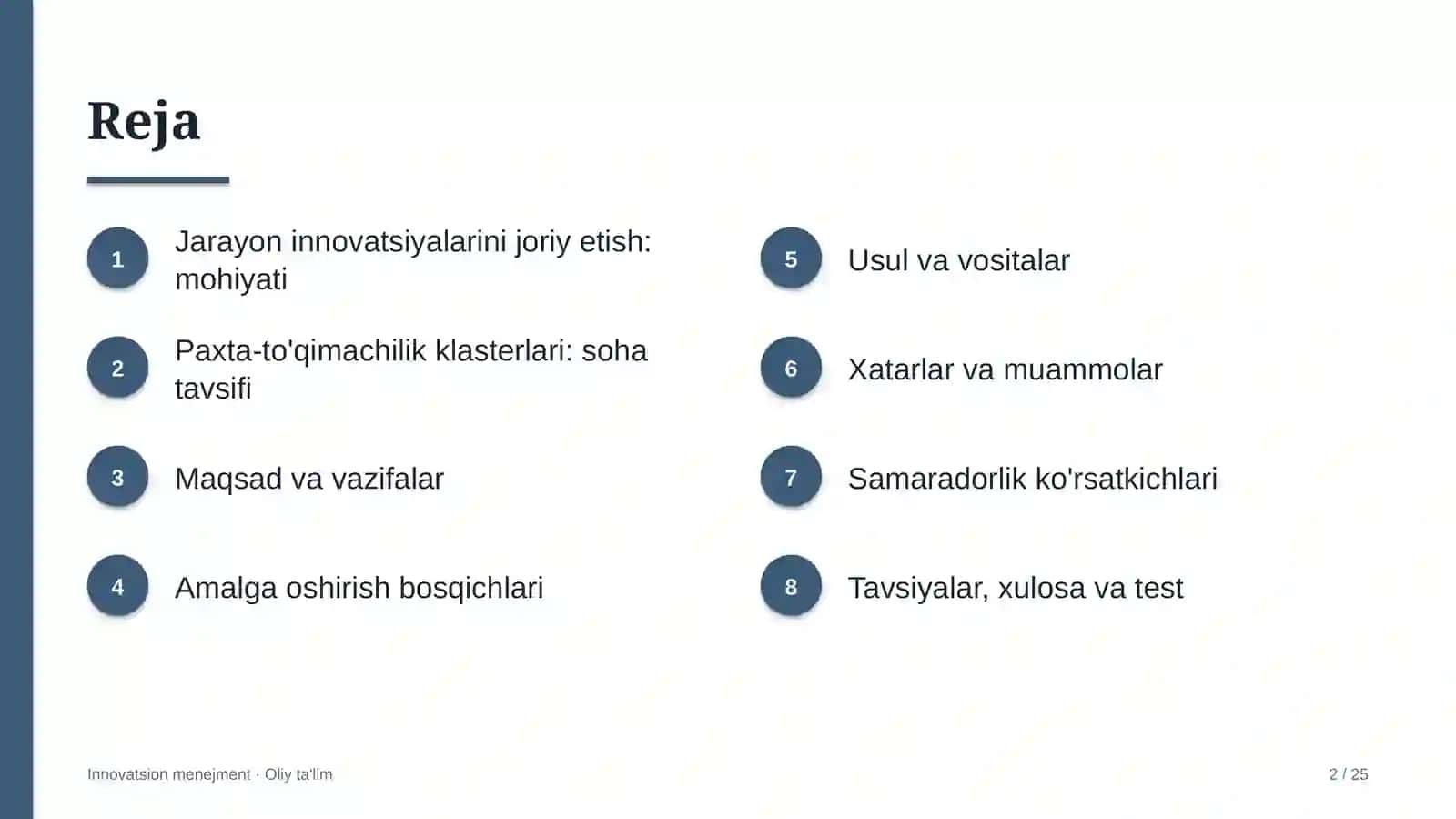 paxta to'qimachilik klasterlarida jarayon innovatsiyalarini joriy etish 1833 2