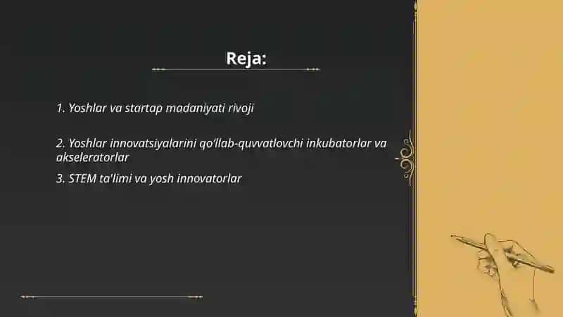 Yoshlar - innovatsion g'oyalar tashabbuskori 2