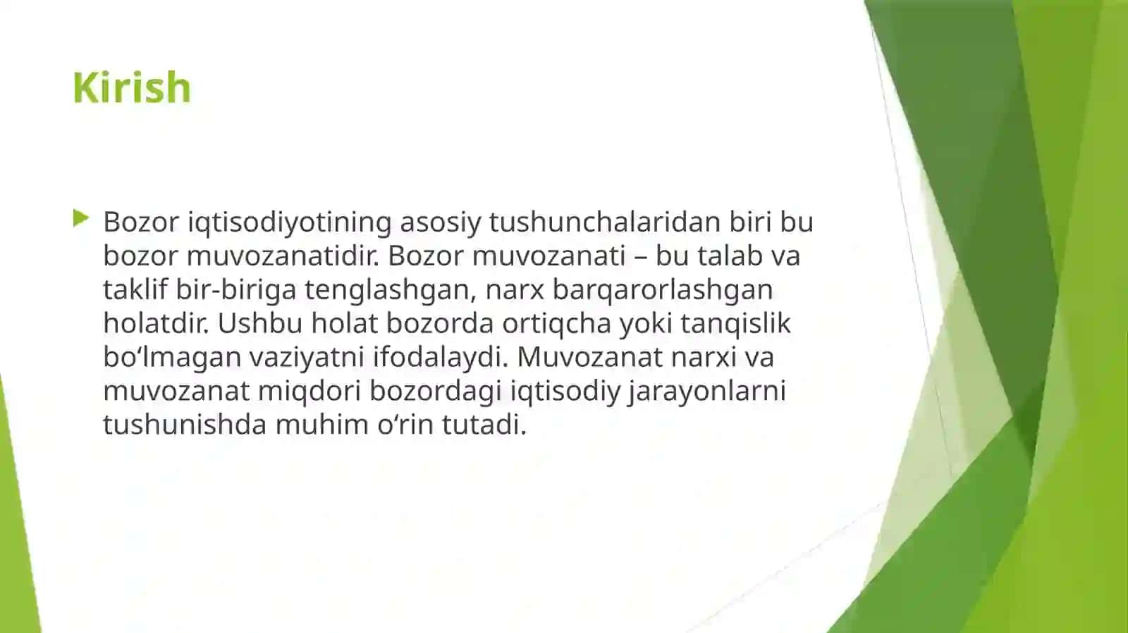 Bozor muvozanati va unga ta’sir ko‘rsatuvchi omillar 2