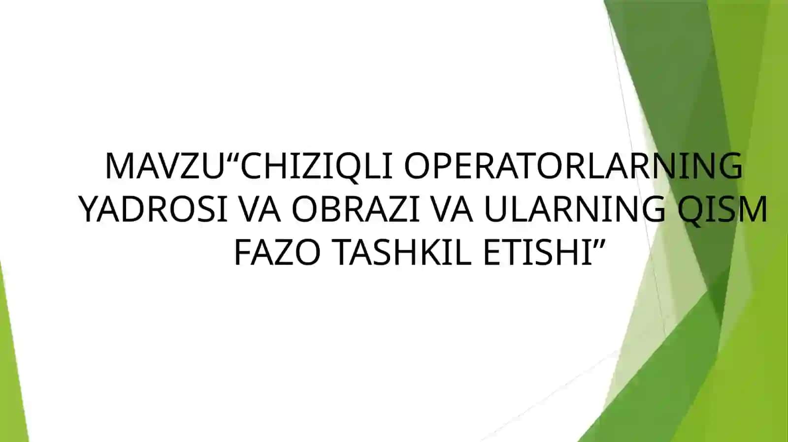 Algebra Kurs Ishi 2