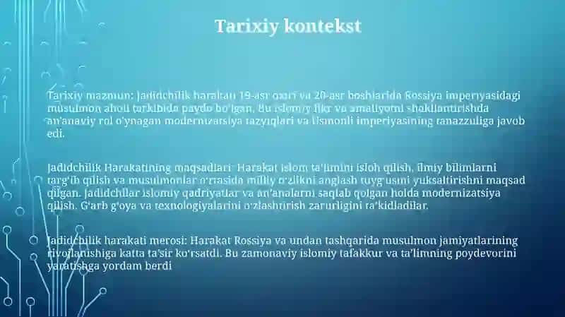 Jadidchilik Harakati 2
