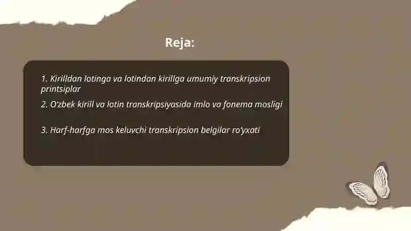 Kirill va lotin yozuviga asoslangan transkripsion belgilar 2